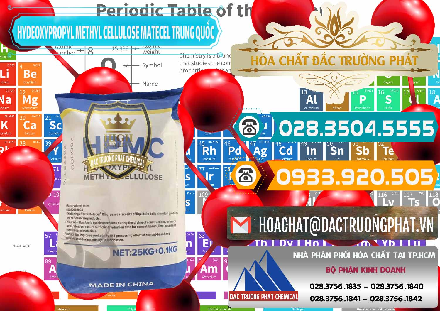 Chuyên nhập khẩu - bán Chất Tạo Đặc HPMC - Hydroxypropyl Methyl Cellulose Matecel Trung Quốc China - 0396 - Công ty cung ứng & phân phối hóa chất tại TP.HCM - congtyhoachat.vn