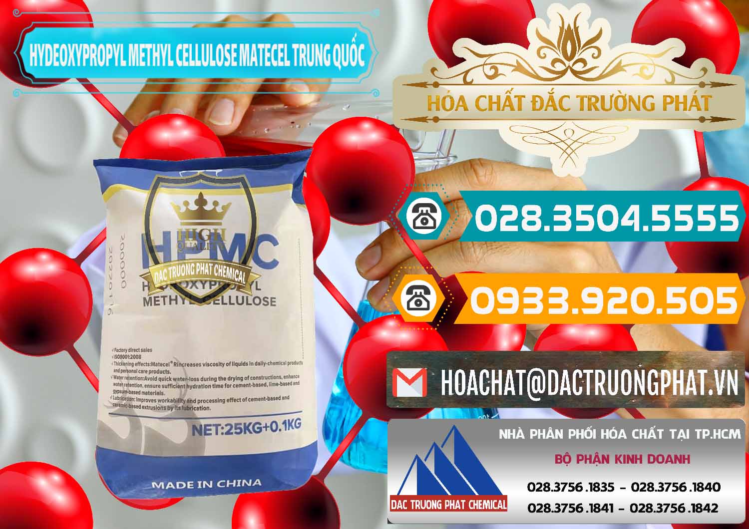 Cty bán _ phân phối Chất Tạo Đặc HPMC - Hydroxypropyl Methyl Cellulose Matecel Trung Quốc China - 0396 - Cty cung cấp & bán hóa chất tại TP.HCM - congtyhoachat.vn