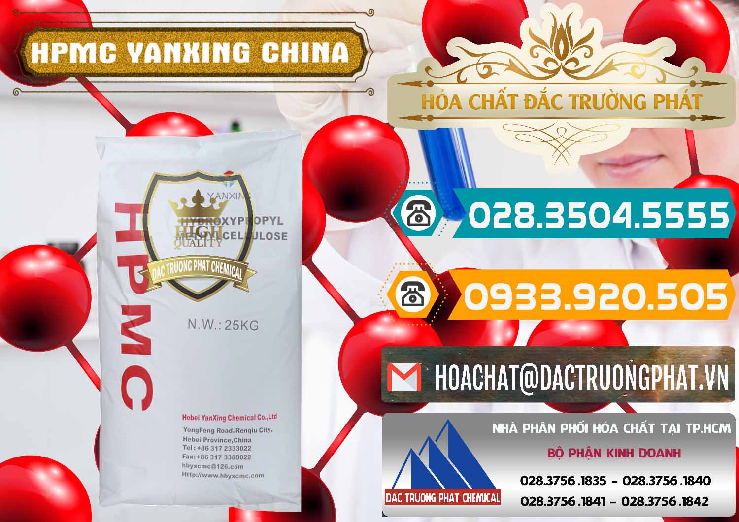 Đơn vị chuyên nhập khẩu ( bán ) Chất Tạo Đặc HPMC - Hydroxypropyl Methyl Cellulose Yanxing Trung Quốc China - 0483 - Cty phân phối ( cung cấp ) hóa chất tại TP.HCM - congtyhoachat.vn