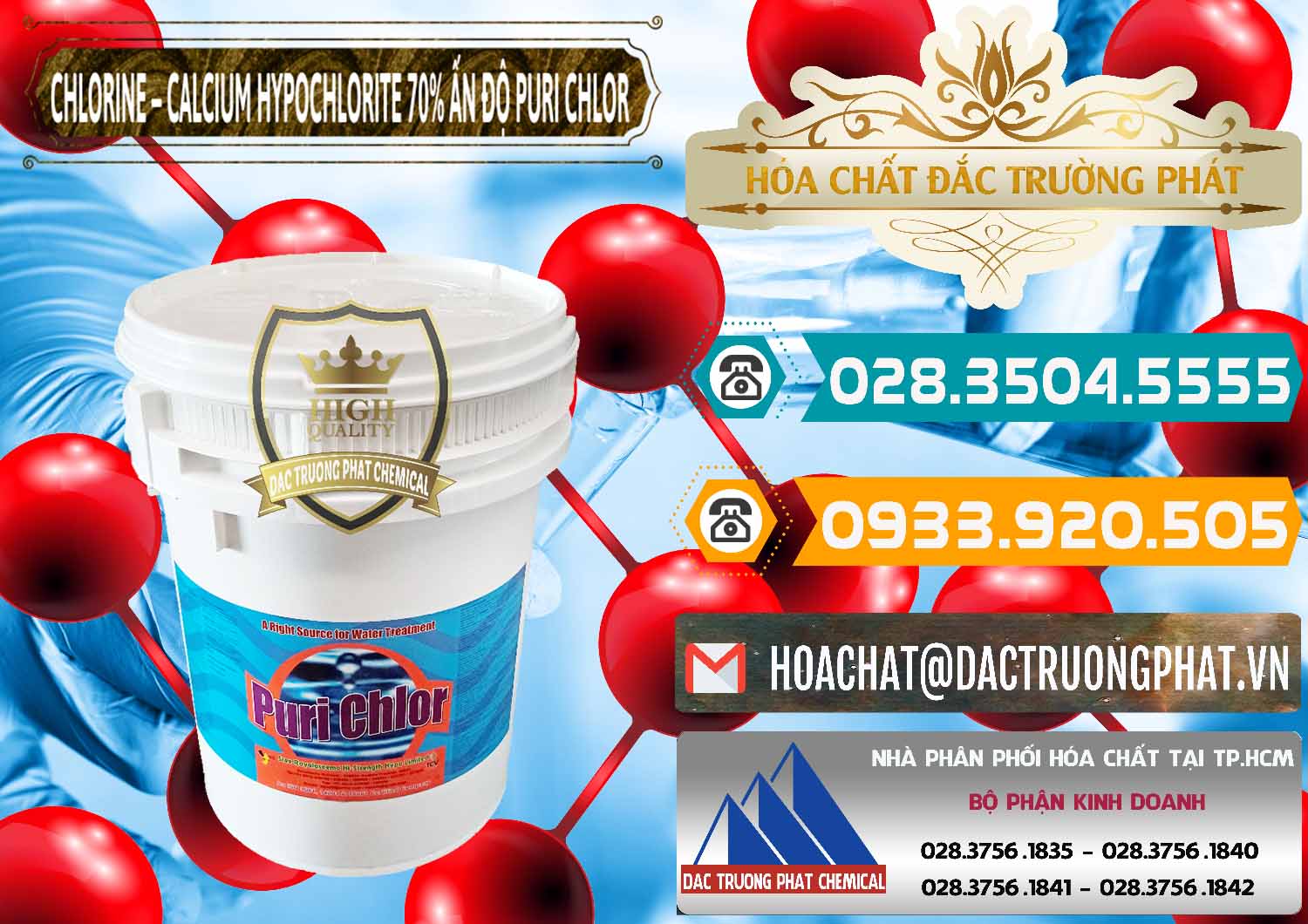 Cty kinh doanh ( bán ) Chlorine – Clorin 70% Puri Chlo Ấn Độ India - 0123 - Nhà cung cấp _ phân phối hóa chất tại TP.HCM - congtyhoachat.vn