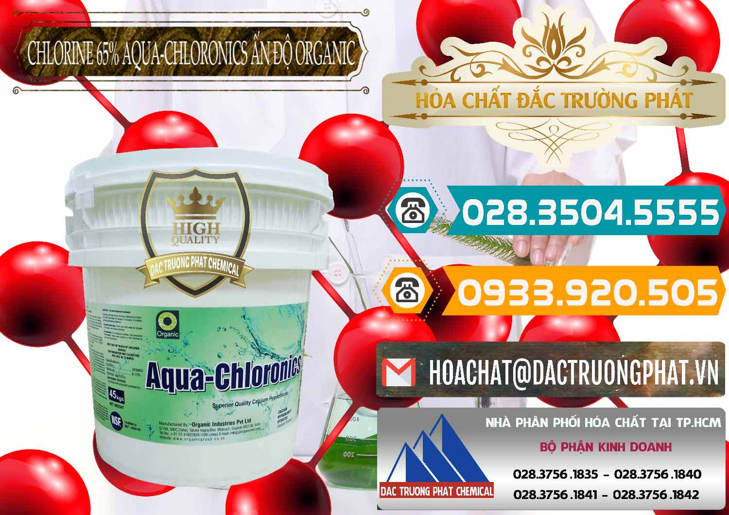 Nhập khẩu và bán Chlorine – Clorin 65% Aqua-Chloronics Ấn Độ Organic India - 0210 - Nhà cung cấp & bán hóa chất tại TP.HCM - congtyhoachat.vn