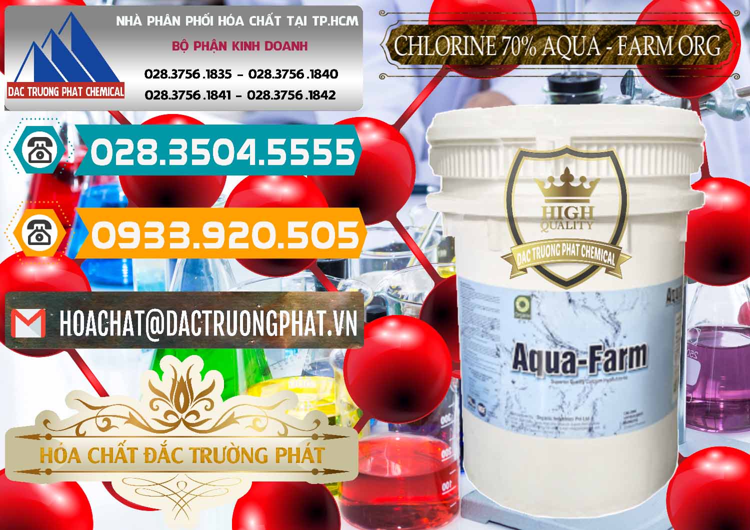Nơi cung cấp & bán Chlorine – Clorin 70% Aqua - Farm ORG Organic Ấn Độ India - 0246 - Cty chuyên cung cấp ( bán ) hóa chất tại TP.HCM - congtyhoachat.vn