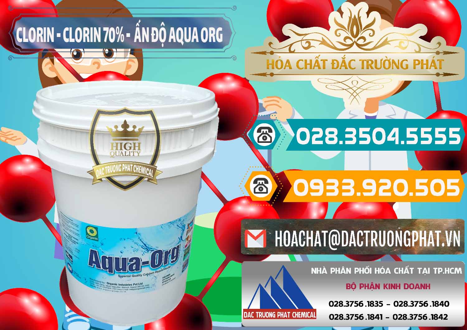 Chuyên phân phối ( bán ) Chlorine – Clorin Ấn Độ Aqua ORG Organic India - 0051 - Đơn vị cung cấp và phân phối hóa chất tại TP.HCM - congtyhoachat.vn