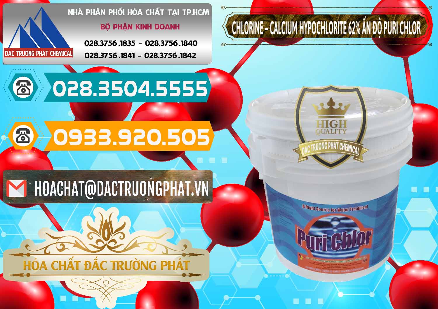 Đơn vị bán và cung cấp Chlorine – Clorin 62% Puri Chlo Ấn Độ India - 0052 - Bán _ cung cấp hóa chất tại TP.HCM - congtyhoachat.vn