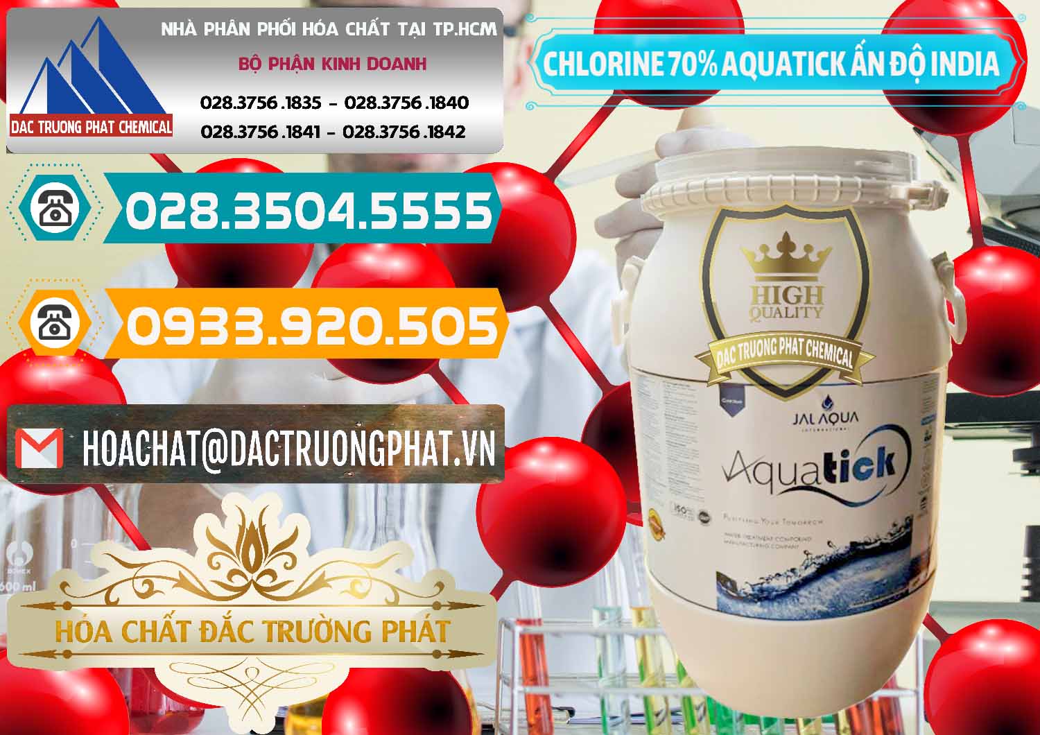 Chuyên cung ứng và bán Chlorine – Clorin 70% Aquatick Jal Aqua Ấn Độ India - 0215 - Chuyên kinh doanh & cung cấp hóa chất tại TP.HCM - congtyhoachat.vn