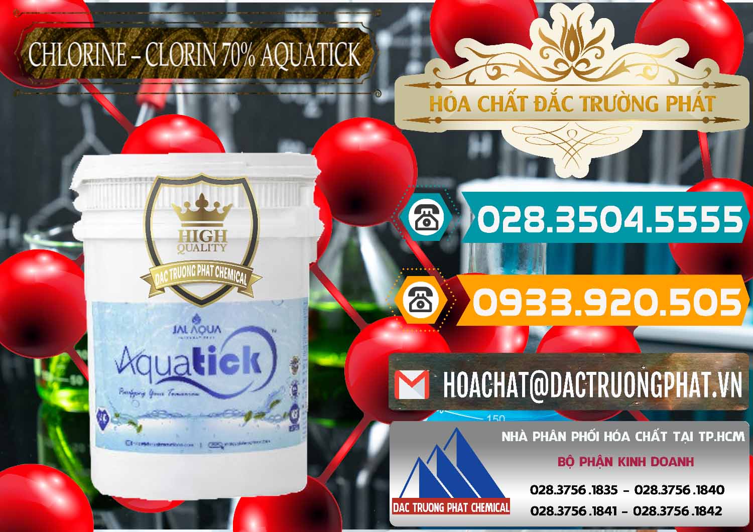 Nơi chuyên cung ứng ( bán ) Chlorine – Clorin 70% Aquatick Thùng Cao Jal Aqua Ấn Độ India - 0237 - Đơn vị bán & cung cấp hóa chất tại TP.HCM - congtyhoachat.vn