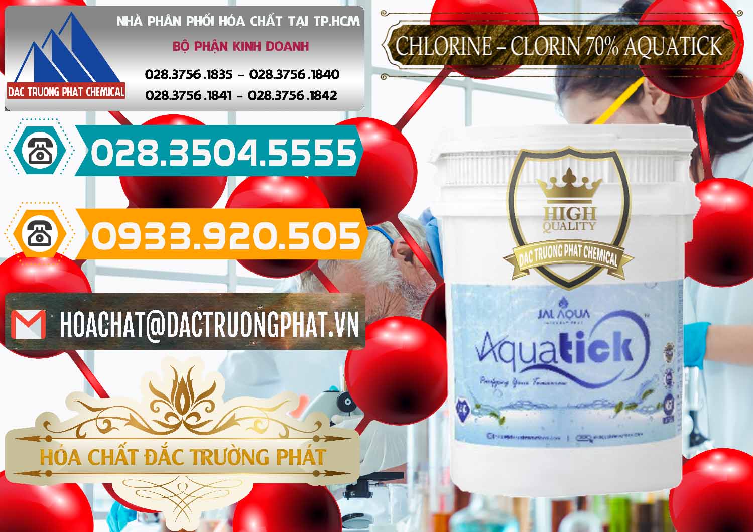 Phân phối & bán Chlorine – Clorin 70% Aquatick Thùng Cao Jal Aqua Ấn Độ India - 0237 - Đơn vị kinh doanh ( phân phối ) hóa chất tại TP.HCM - congtyhoachat.vn