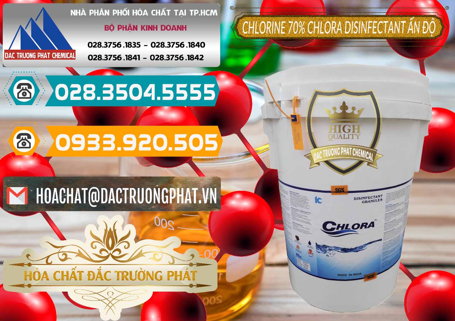 Công ty chuyên cung cấp ( bán ) Chlorine – Clorin 70% Chlora Disinfectant Ấn Độ India - 0213 - Chuyên kinh doanh - phân phối hóa chất tại TP.HCM - congtyhoachat.vn