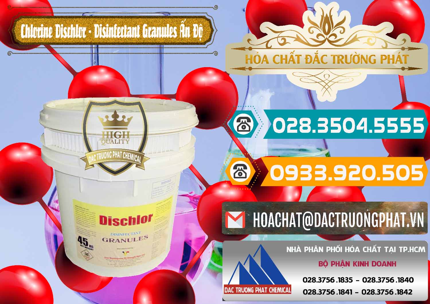 Công ty bán ( cung cấp ) Chlorine – Clorin 70% Dischlor - Disinfectant Granules Ấn Độ India - 0248 - Nơi chuyên cung ứng - phân phối hóa chất tại TP.HCM - congtyhoachat.vn