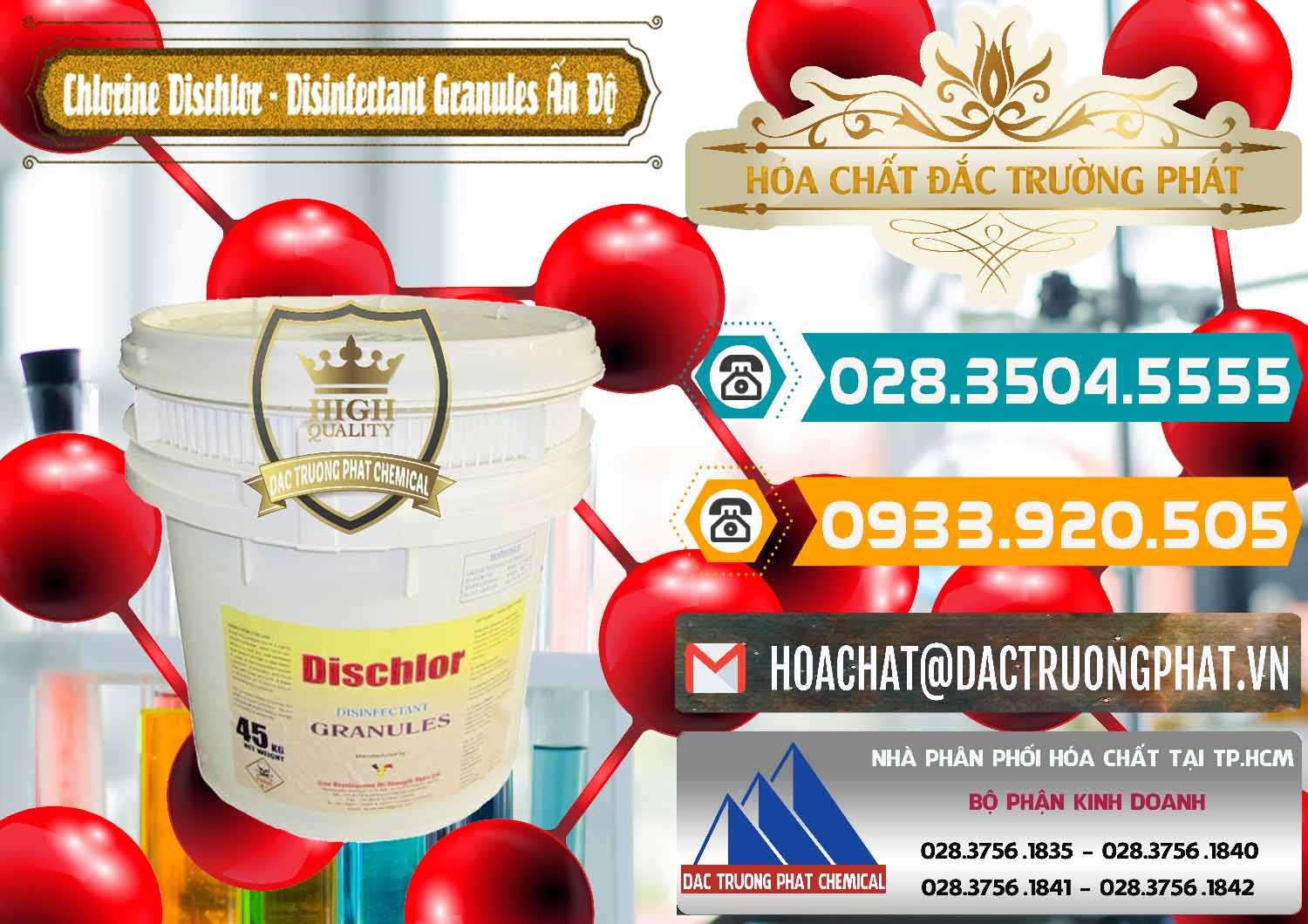 Nơi chuyên nhập khẩu - bán Chlorine – Clorin 70% Dischlor - Disinfectant Granules Ấn Độ India - 0248 - Công ty bán - phân phối hóa chất tại TP.HCM - congtyhoachat.vn