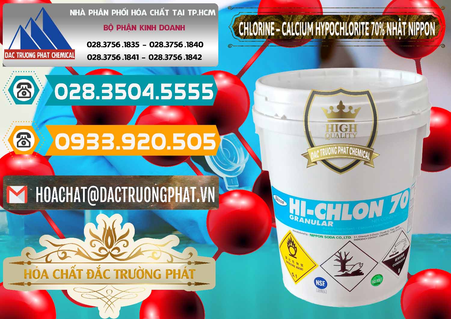 Đơn vị bán và cung ứng Clorin – Chlorine 70% Nippon Soda Nhật Bản Japan - 0055 - Cty kinh doanh & phân phối hóa chất tại TP.HCM - congtyhoachat.vn