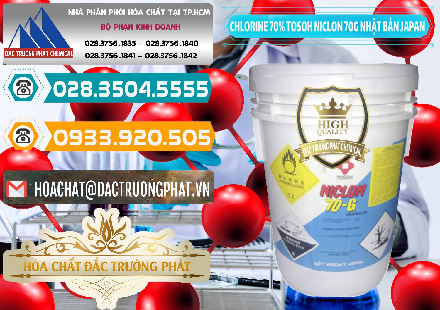 Nơi phân phối - bán Clorin – Chlorine 70% Tosoh Niclon 70G Nhật Bản Japan - 0242 - Cty chuyên kinh doanh & cung cấp hóa chất tại TP.HCM - congtyhoachat.vn