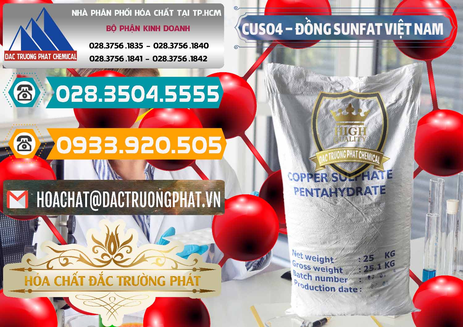 Chuyên bán & cung ứng CuSO4 – Đồng Sunfat Dạng Bột Việt Nam - 0196 - Công ty cung cấp ( bán ) hóa chất tại TP.HCM - congtyhoachat.vn