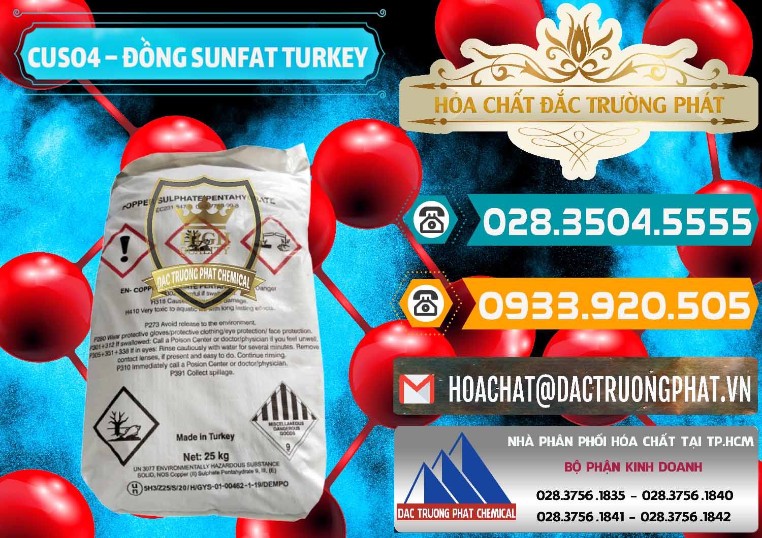 Cty kinh doanh và bán CuSO4 – Đồng Sunfat Thổ Nhĩ Kỳ Turkey - 0481 - Nhà phân phối - kinh doanh hóa chất tại TP.HCM - congtyhoachat.vn