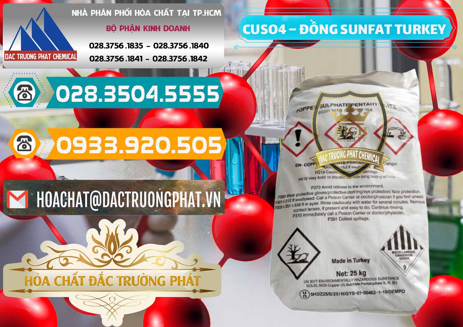 Đơn vị cung cấp & bán CuSO4 – Đồng Sunfat Thổ Nhĩ Kỳ Turkey - 0481 - Phân phối ( bán ) hóa chất tại TP.HCM - congtyhoachat.vn