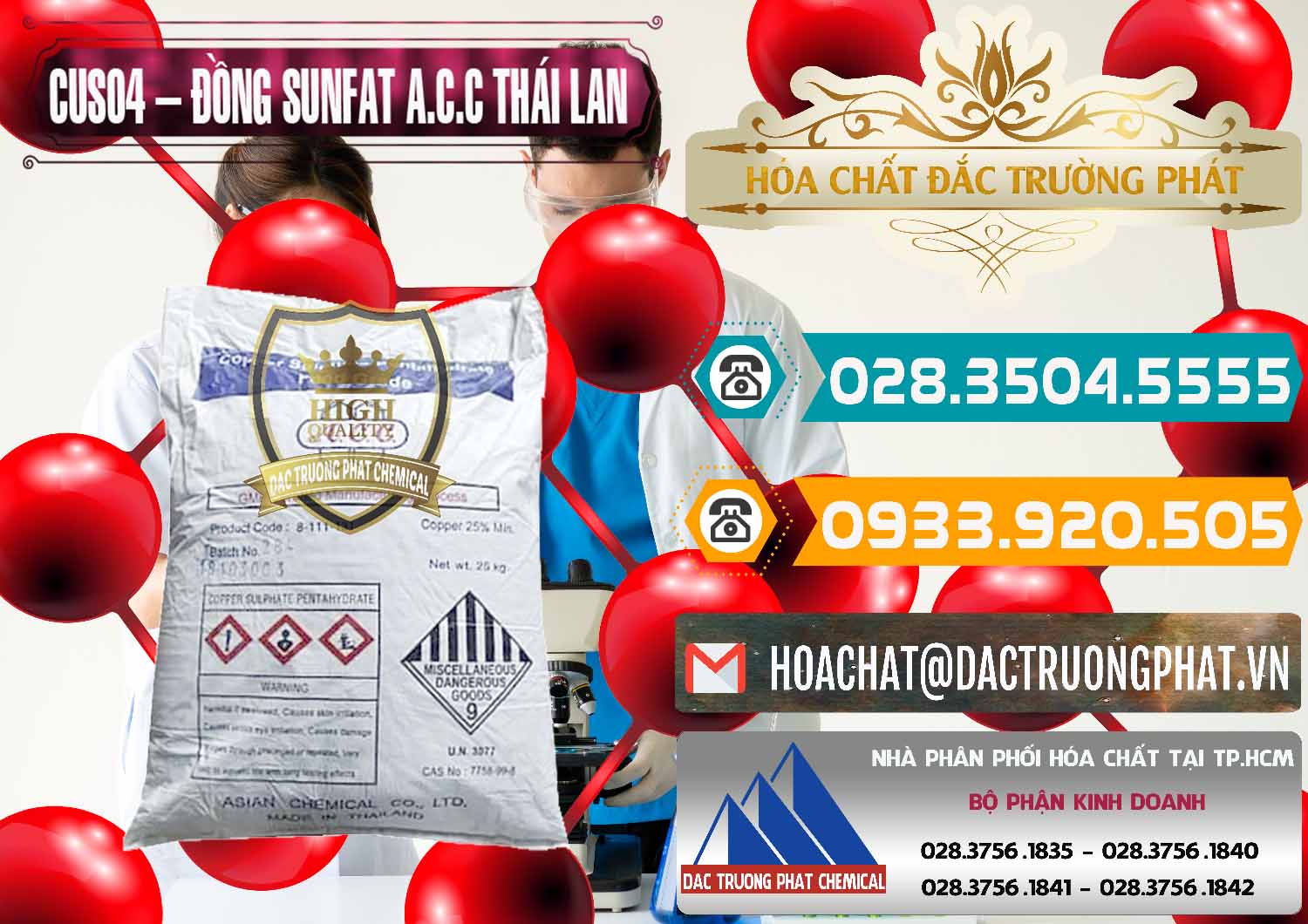 Công ty kinh doanh - bán CuSO4 – Đồng Sunfat A.C.C Thái Lan - 0249 - Cung cấp - kinh doanh hóa chất tại TP.HCM - congtyhoachat.vn