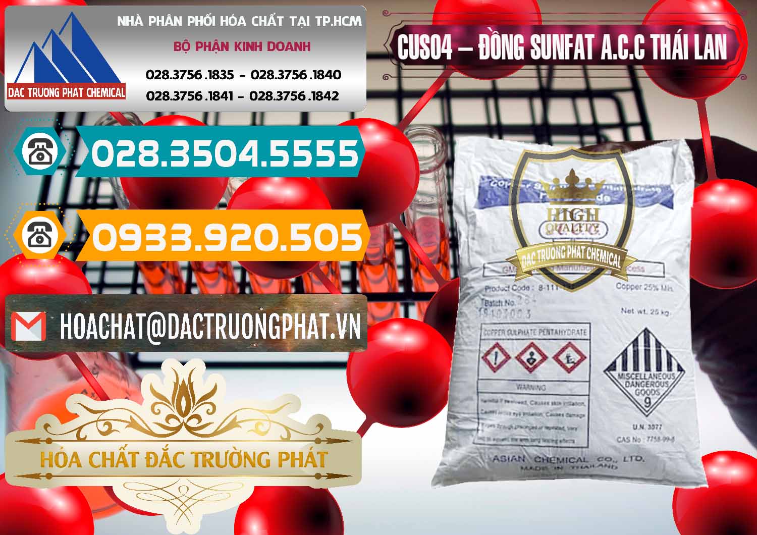 Đơn vị chuyên cung ứng - bán CuSO4 – Đồng Sunfat A.C.C Thái Lan - 0249 - Công ty bán _ phân phối hóa chất tại TP.HCM - congtyhoachat.vn