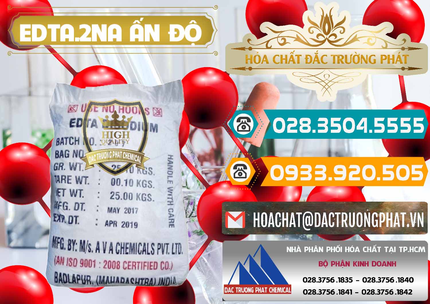 Nhà bán hàng » cung ứng Edta 2na þ Disodium Ethylen Diamin Tetraacetate Powder Ấn Độ India tại Đồng Nai Cty bán _ cung ứng EDTA.2NA - Ethylendiamin Tetraacetic Ấn Độ India - 0416 - Công ty nhập khẩu _ cung cấp hóa chất tại TP.HCM - congtyhoachat.vn