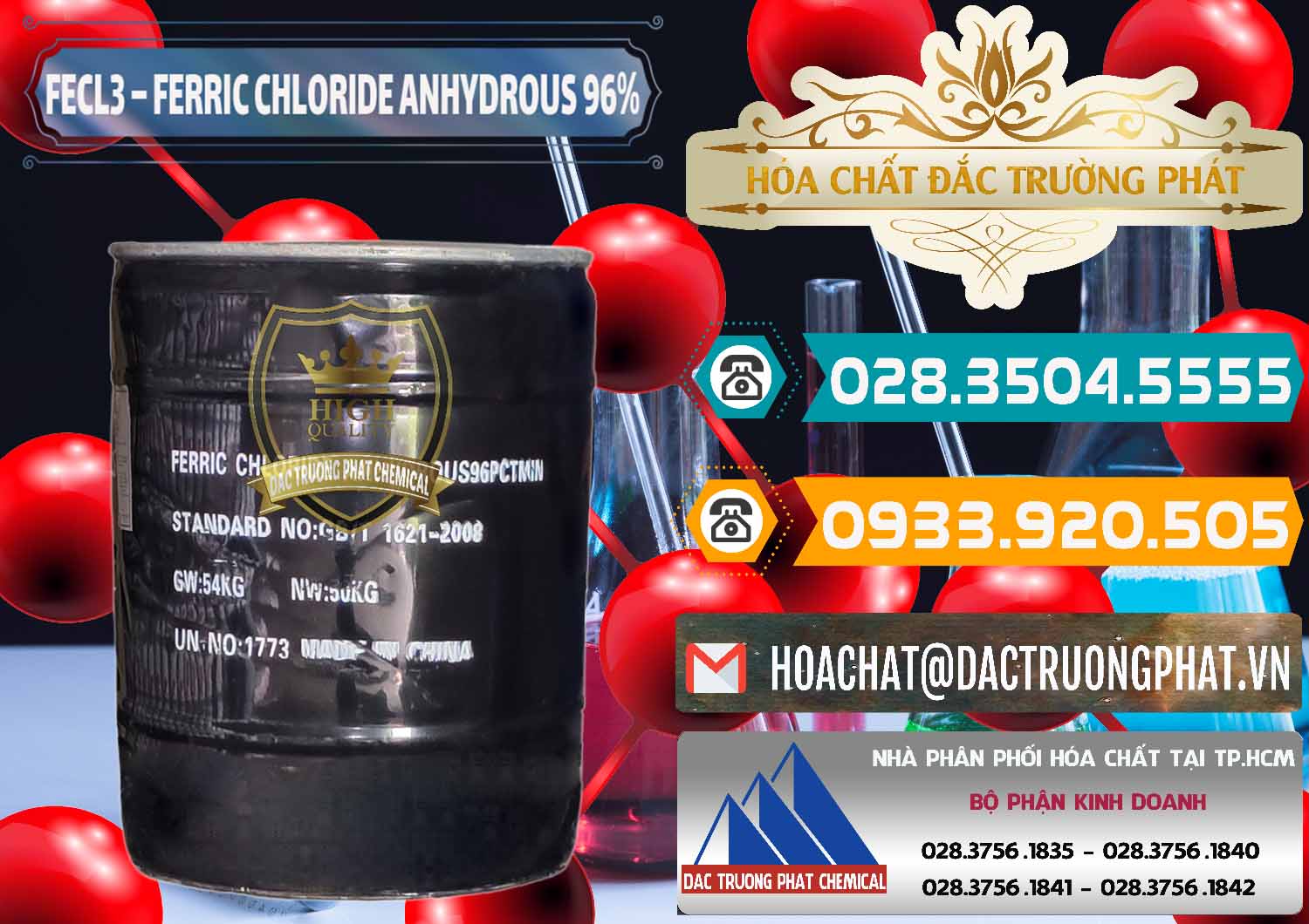 Cty bán # phân phối Hóa chất Sắt III Dạng Bột ß Powder Ferric Chloride Anhydrous Trung Quốc China Cty bán - cung cấp FECL3 – Ferric Chloride Anhydrous 96% Trung Quốc China - 0065 - Cty chuyên nhập khẩu ( cung cấp ) hóa chất tại TP.HCM - congtyhoachat.vn