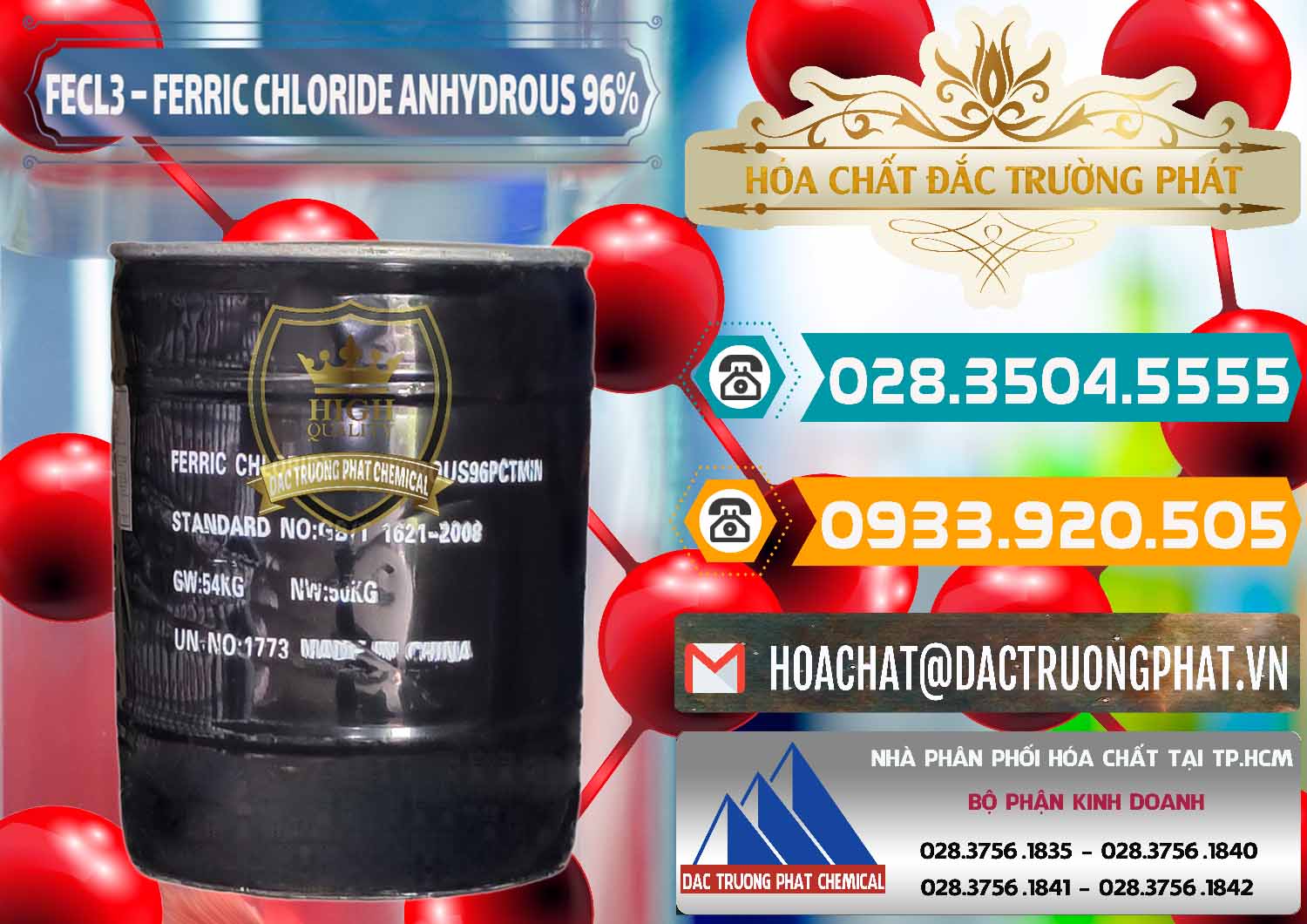 Nhà phân phối # bán Hóa chất Phèn Sắt Dạng Bột / Powder Phèn Sắt Anhydrous Trung Quốc China Công ty chuyên cung cấp ( bán ) FECL3 – Ferric Chloride Anhydrous 96% Trung Quốc China - 0065 - Chuyên nhập khẩu ( phân phối ) hóa chất tại TP.HCM - congtyhoachat.vn