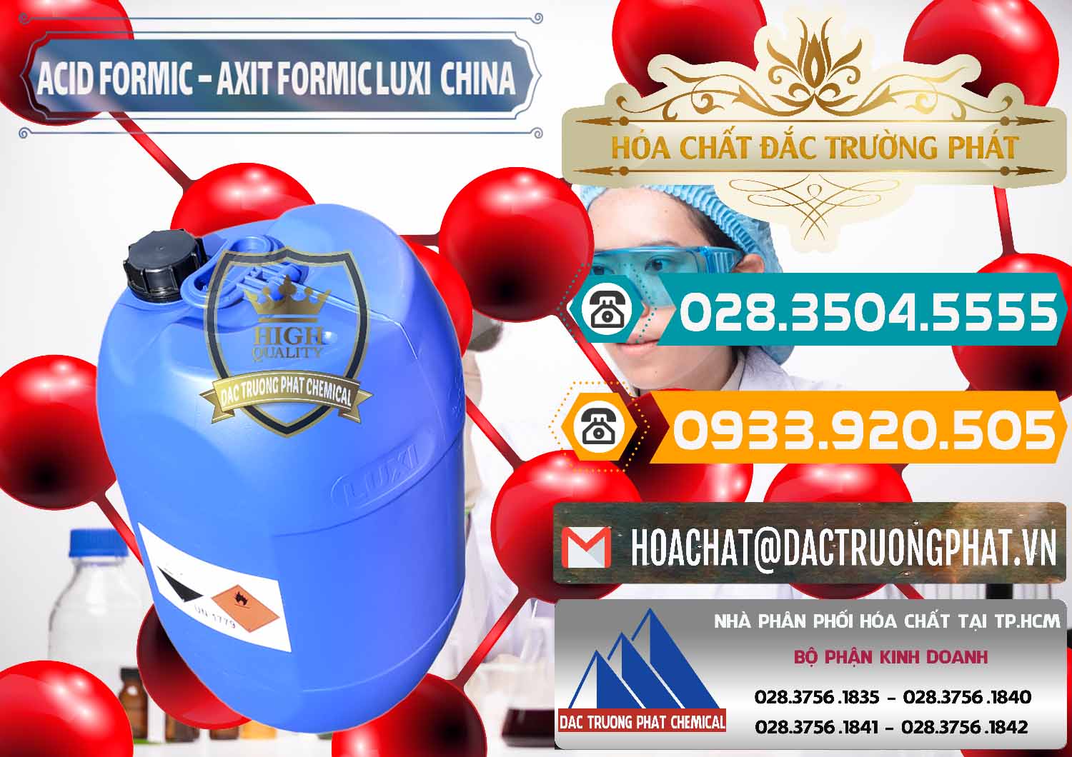 Nơi chuyên bán ( cung ứng ) Acid Formic - Axit Formic Luxi Trung Quốc China - 0029 - Đơn vị cung cấp ( bán ) hóa chất tại TP.HCM - congtyhoachat.vn