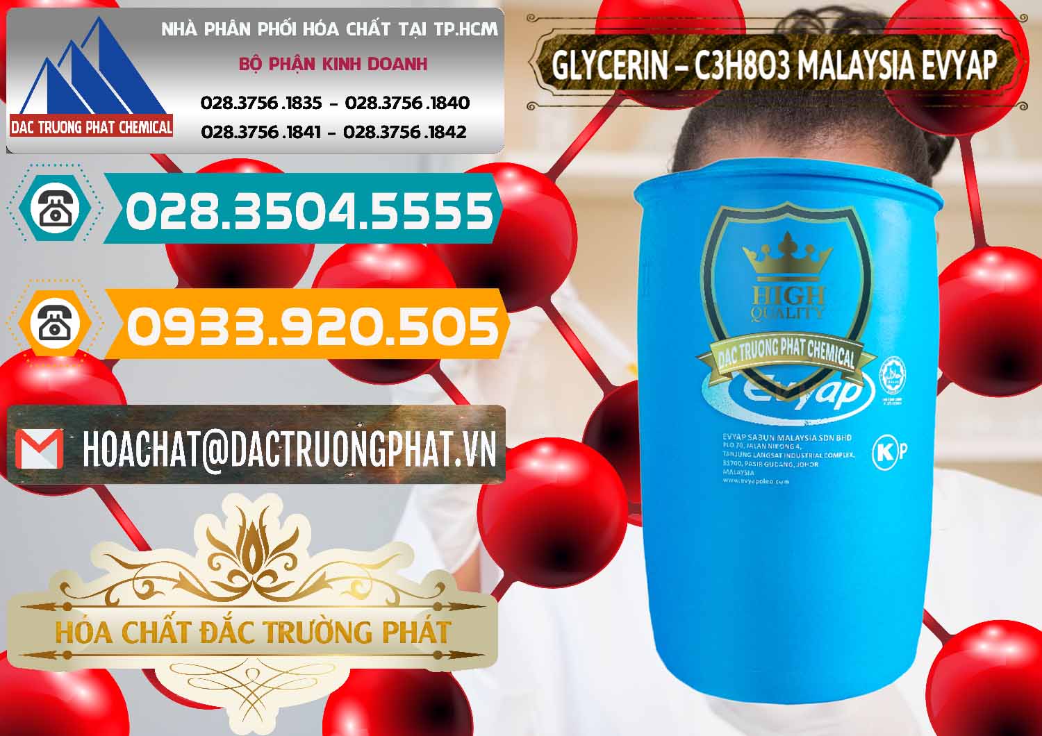 Đơn vị bán - cung cấp Glycerin – C3H8O3 Malaysia Evyap - 0066 - Cty phân phối & cung cấp hóa chất tại TP.HCM - congtyhoachat.vn