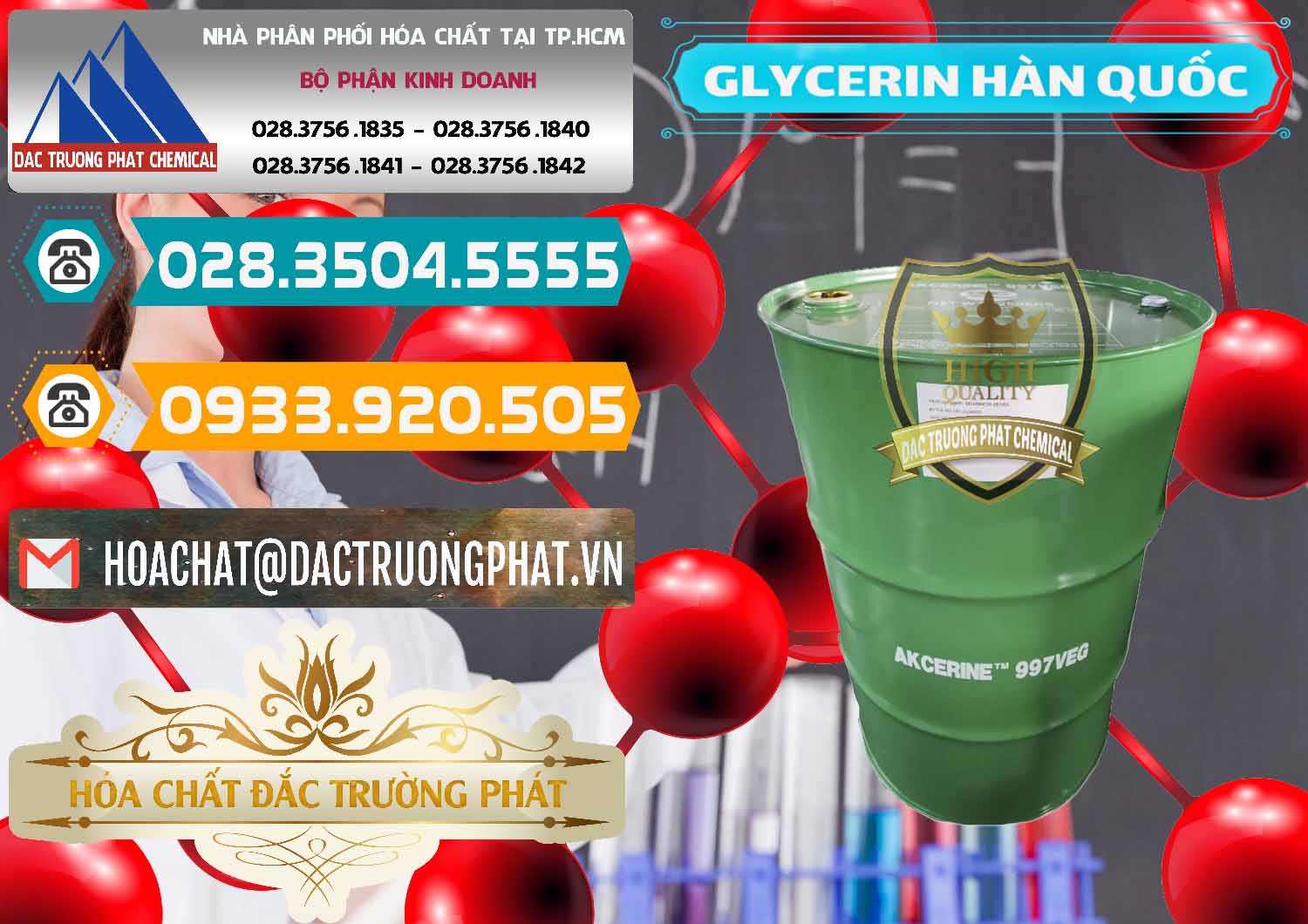 Đơn vị bán & phân phối Glycerin – C3H8O3 Hàn Quốc Korea - 0403 - Phân phối _ cung cấp hóa chất tại TP.HCM - congtyhoachat.vn