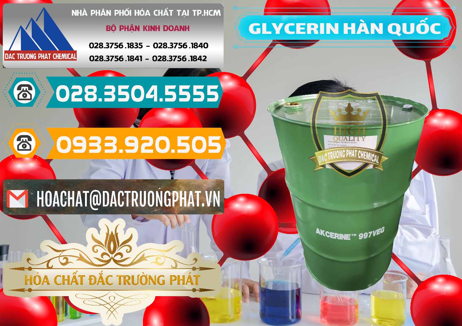 Cty chuyên bán _ cung cấp Glycerin – C3H8O3 Hàn Quốc Korea - 0403 - Cty kinh doanh & phân phối hóa chất tại TP.HCM - congtyhoachat.vn