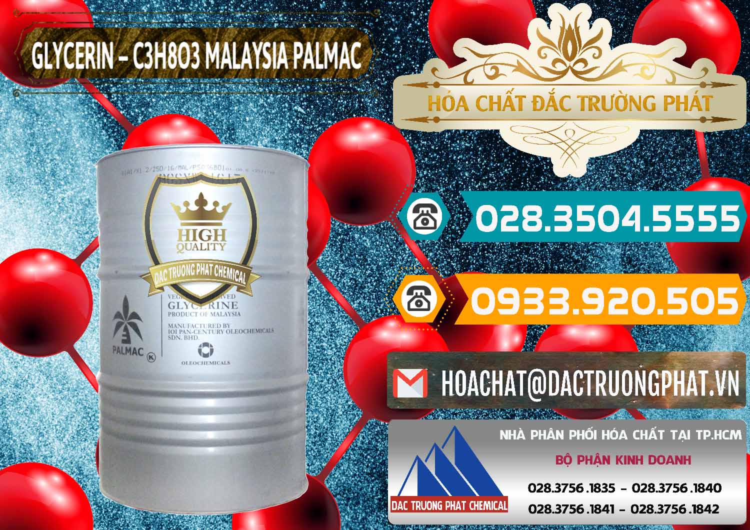 Nơi phân phối & bán Glycerin – C3H8O3 99.7% Malaysia Palmac - 0067 - Cung cấp - bán hóa chất tại TP.HCM - congtyhoachat.vn