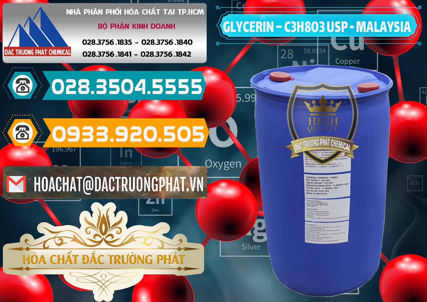 Bán Glycerin – C3H8O3 USP Malaysia - 0233 - Bán - phân phối hóa chất tại TP.HCM - congtyhoachat.vn