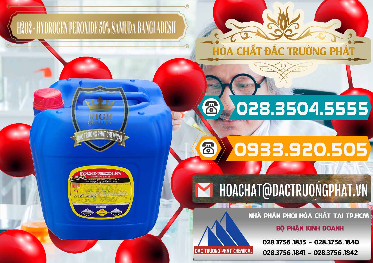 Nhà bán hàng — phân phối H2O2 \ Ôxy Già Lỏng 50% Samuda Bangladesh tại TP.HCM Chuyên bán - cung ứng H2O2 - Hydrogen Peroxide 50% Samuda Bangladesh - 0077 - Nhà phân phối & cung cấp hóa chất tại TP.HCM - congtyhoachat.vn