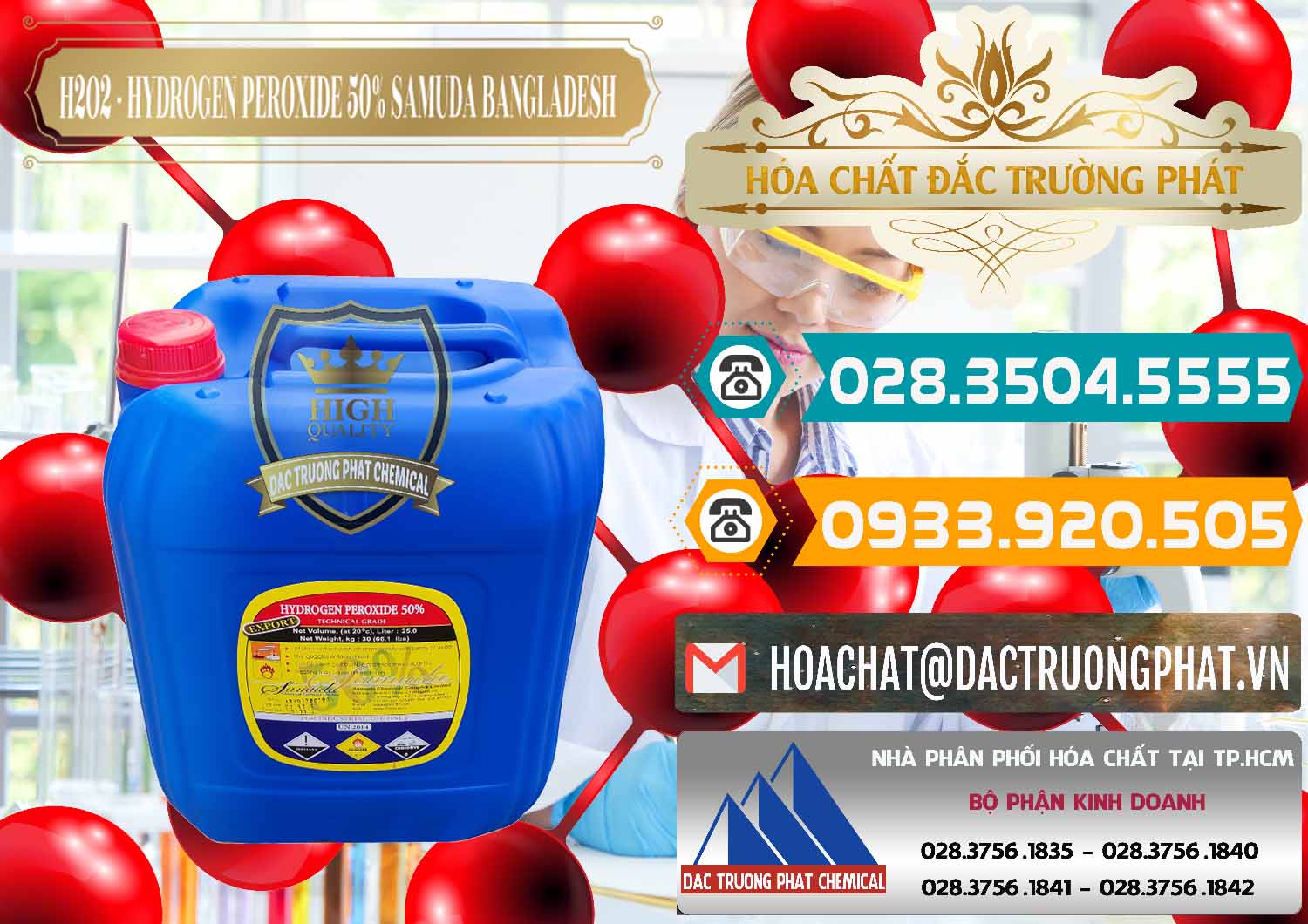 Cty bán © phân phối Hóa Chất Công Nghiệp hóa chất H2O2 › Hydro Peroxid Dạng Nước Nơi chuyên bán & phân phối H2O2 - Hydrogen Peroxide 50% Samuda Bangladesh - 0077 - Nơi chuyên kinh doanh & phân phối hóa chất tại TP.HCM - congtyhoachat.vn