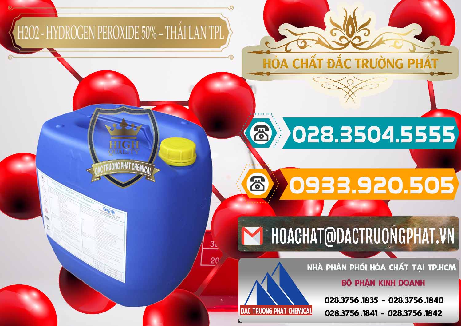 Chuyên cung cấp và bán H2O2 - Hydrogen Peroxide 50% Thái Lan TPL - 0076 - Cty cung cấp và phân phối hóa chất tại TP.HCM - congtyhoachat.vn