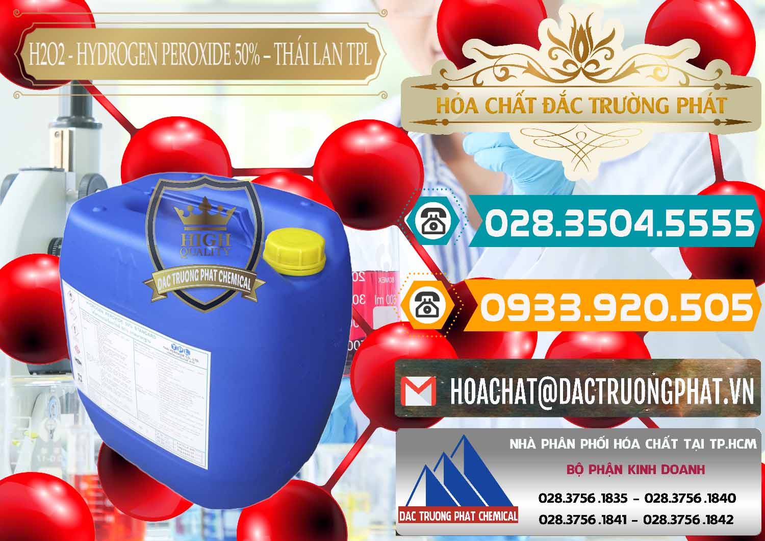 Cung cấp và bán Hóa Chất Công Nghiệp hóa chất Oxi Già ß Oxy Già Nơi chuyên phân phối ( bán ) H2O2 - Hydrogen Peroxide 50% Thái Lan TPL - 0076 - Phân phối & nhập khẩu hóa chất tại TP.HCM - congtyhoachat.vn