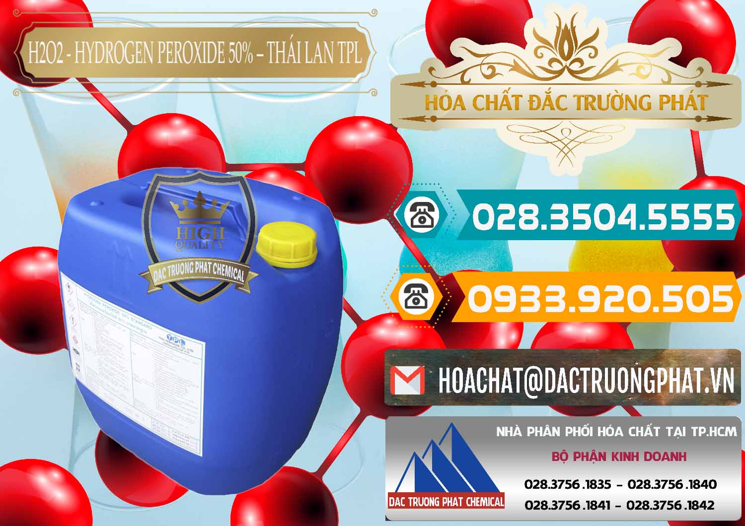 Cung cấp và bán Hóa Chất Công Nghiệp hóa chất Oxi Già ß Oxy Già Công ty bán và phân phối H2O2 - Hydrogen Peroxide 50% Thái Lan TPL - 0076 - Cty phân phối và kinh doanh hóa chất tại TP.HCM - congtyhoachat.vn
