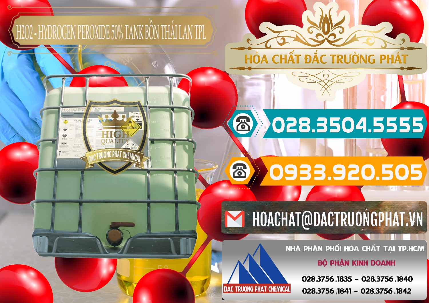 Cty bán ( cung ứng ) Hydrogen Dioxide Lỏng > H2O2 50% Tank IBC Bồn Thái Lan TPL tại Long An Đơn vị chuyên kinh doanh và bán H2O2 - Hydrogen Peroxide 50% Tank IBC Bồn Thái Lan TPL - 0073 - Chuyên cung cấp ( kinh doanh ) hóa chất tại TP.HCM - congtyhoachat.vn
