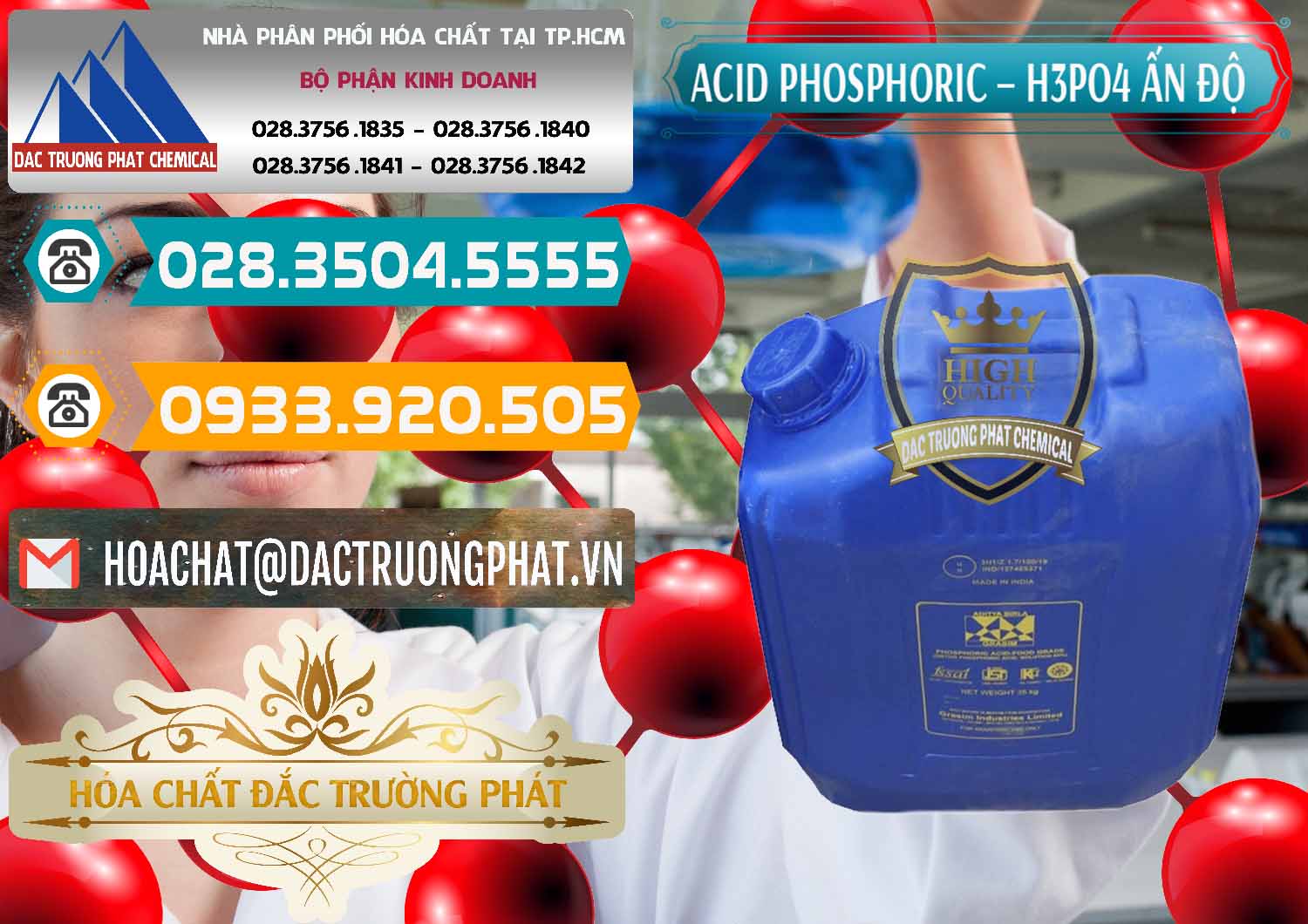 Nơi chuyên bán & cung ứng Axit Phosphoric H3PO4 85% Ấn Độ - 0350 - Chuyên bán ( cung cấp ) hóa chất tại TP.HCM - congtyhoachat.vn
