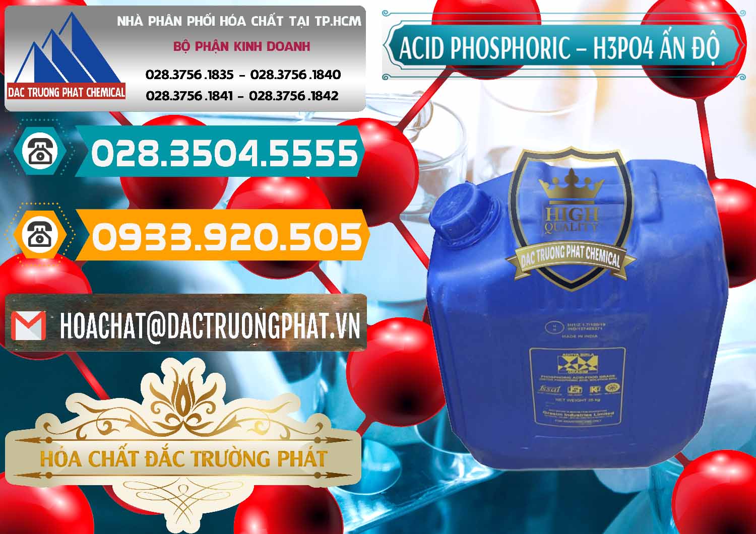 Nhập khẩu - bán Axit Phosphoric H3PO4 85% Ấn Độ - 0350 - Nơi phân phối _ kinh doanh hóa chất tại TP.HCM - congtyhoachat.vn