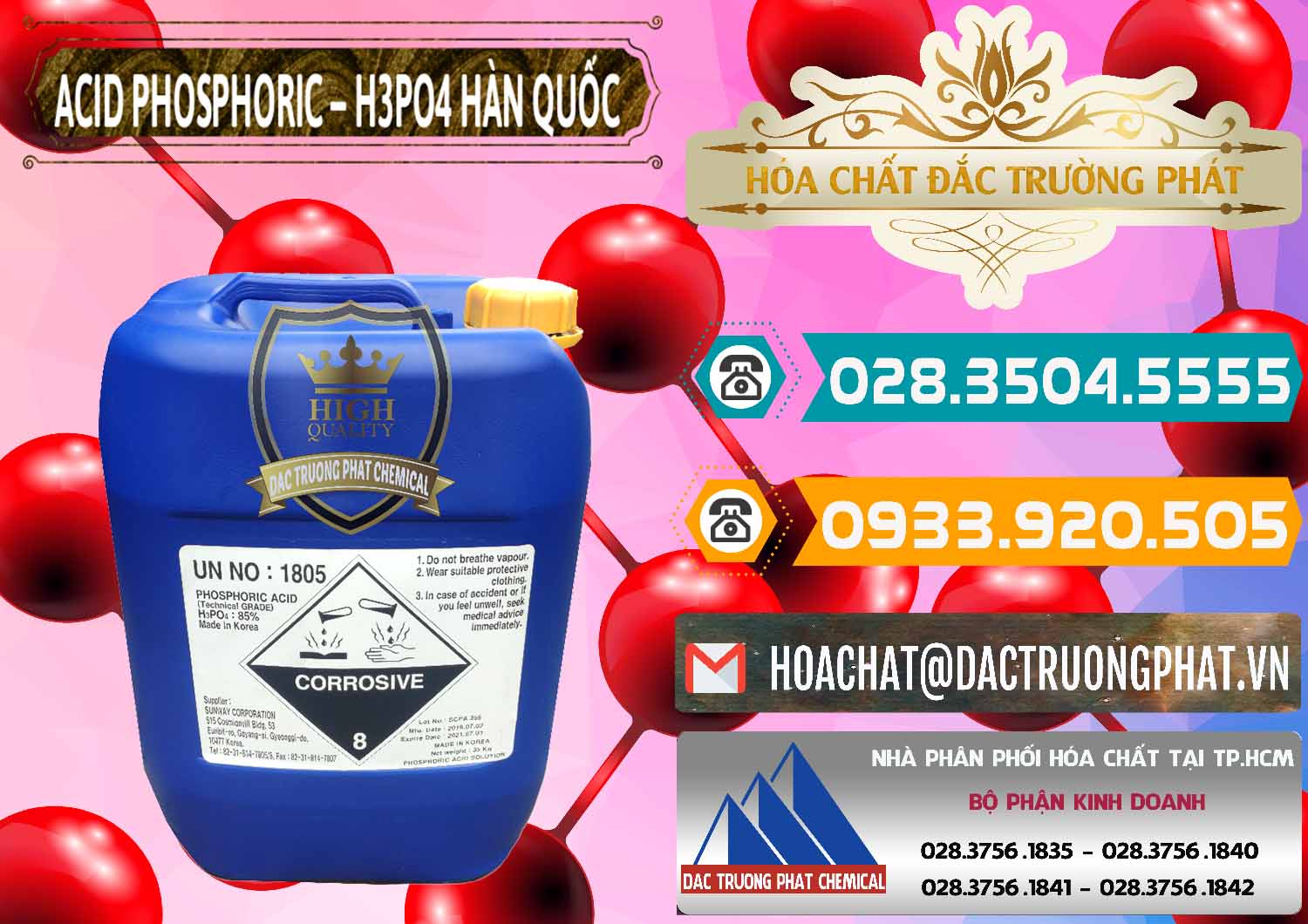 Cty chuyên bán _ cung ứng Acid Phosphoric – H3PO4 85% Can Xanh Hàn Quốc Korea - 0016 - Công ty bán - cung cấp hóa chất tại TP.HCM - congtyhoachat.vn
