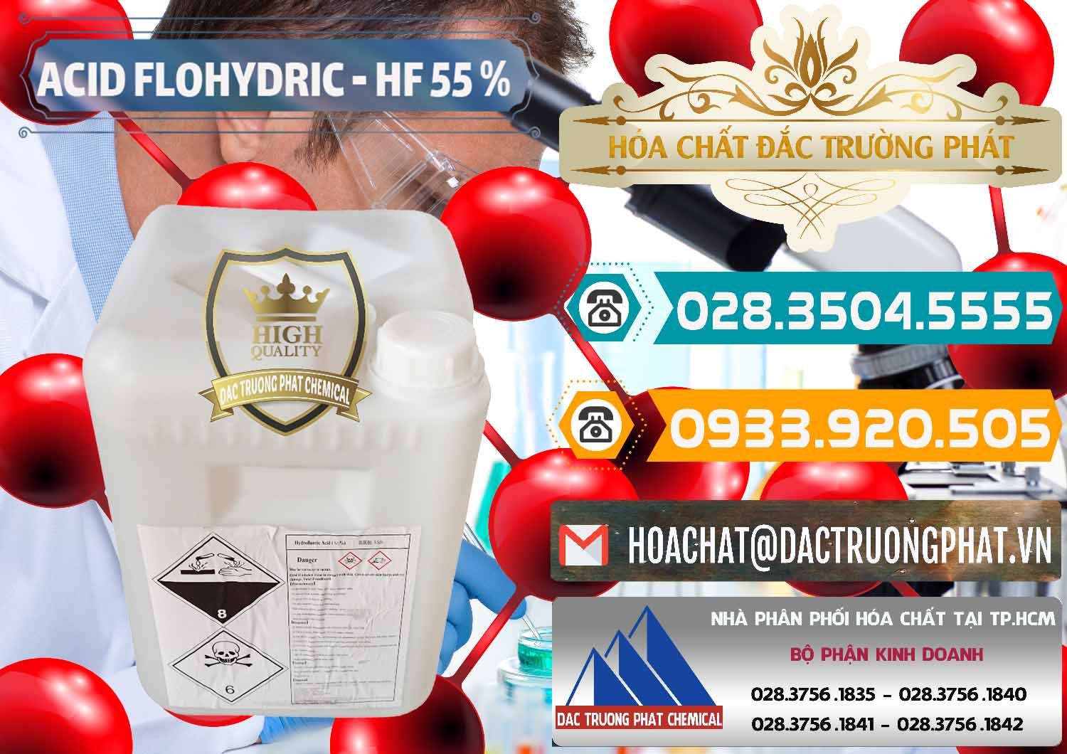 Nơi chuyên phân phối và bán Axit HF - Acid HF 55% Can Trắng Trung Quốc China - 0079 - Kinh doanh ( cung cấp ) hóa chất tại TP.HCM - congtyhoachat.vn