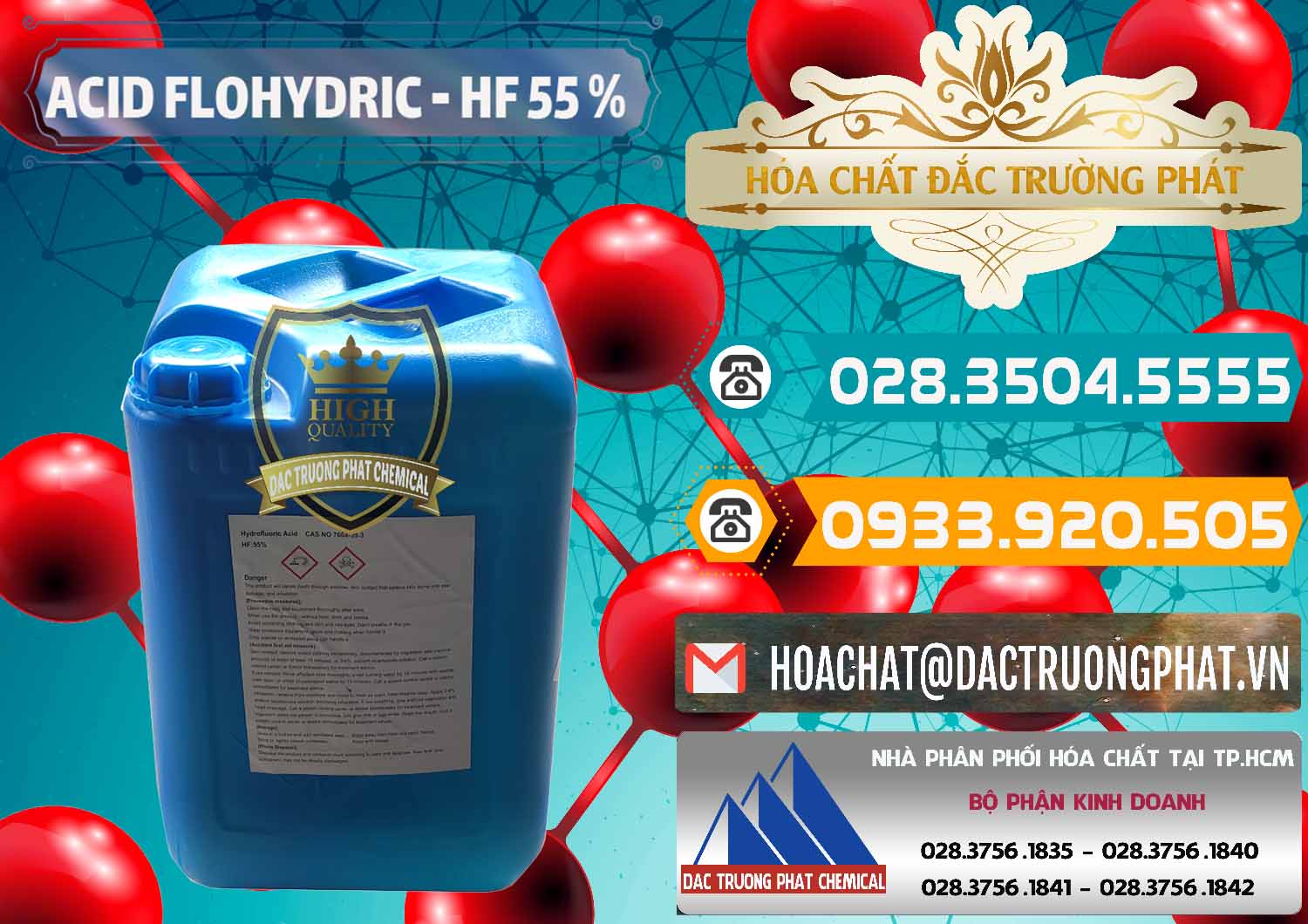 Công ty chuyên nhập khẩu & bán Axit HF - Acid HF 55% Can Xanh Trung Quốc China - 0080 - Đơn vị chuyên bán _ cung cấp hóa chất tại TP.HCM - congtyhoachat.vn