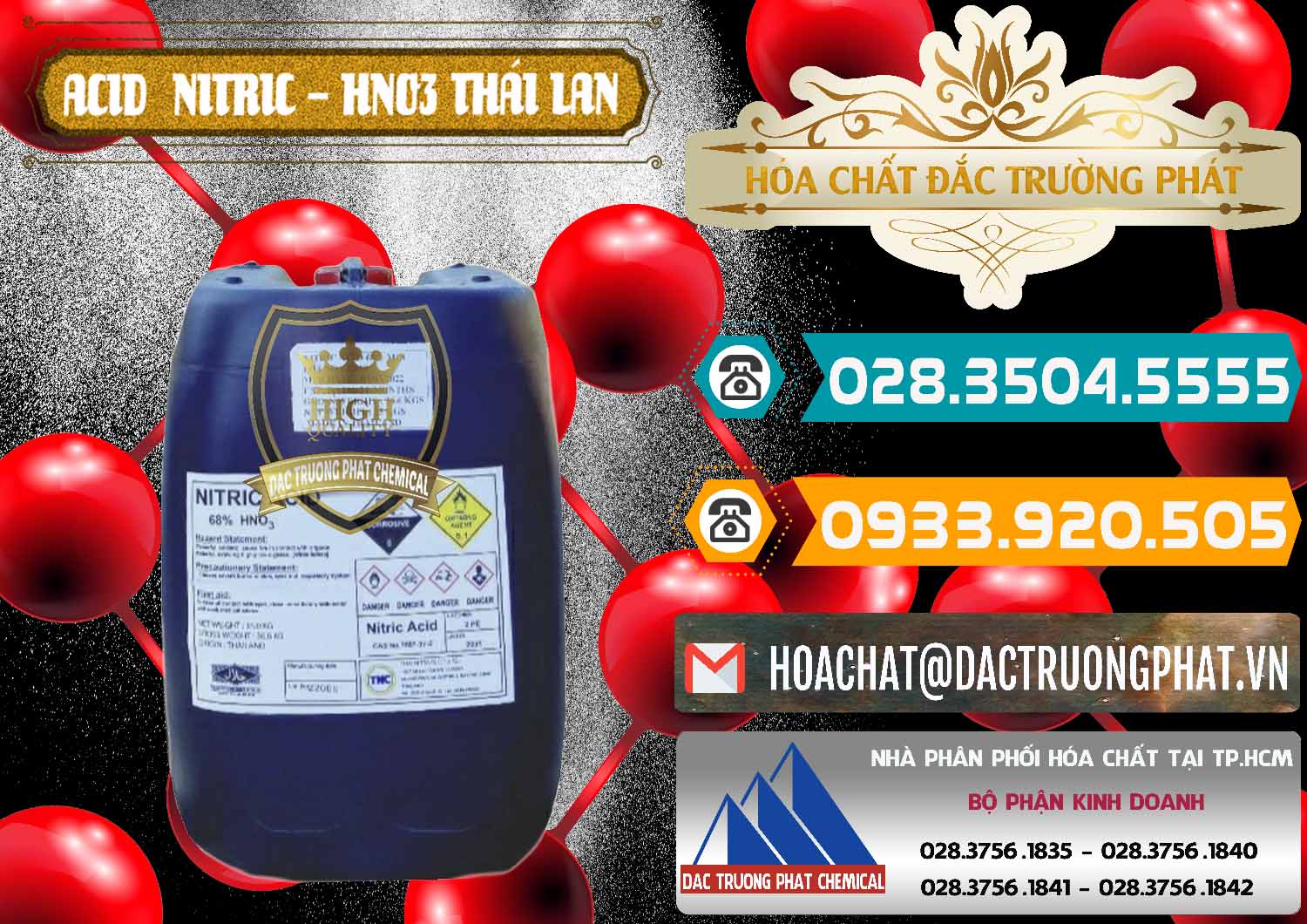 Nhà cung cấp và bán Acid Nitric – Axit Nitric HNO3 Thái Lan Thailand - 0344 - Đơn vị cung cấp & phân phối hóa chất tại TP.HCM - congtyhoachat.vn