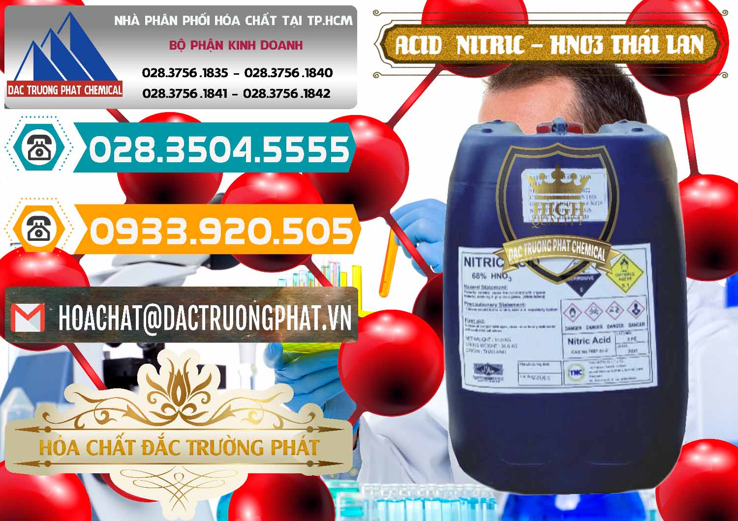 Nơi bán và cung cấp Acid Nitric – Axit Nitric HNO3 Thái Lan Thailand - 0344 - Cty nhập khẩu _ phân phối hóa chất tại TP.HCM - congtyhoachat.vn