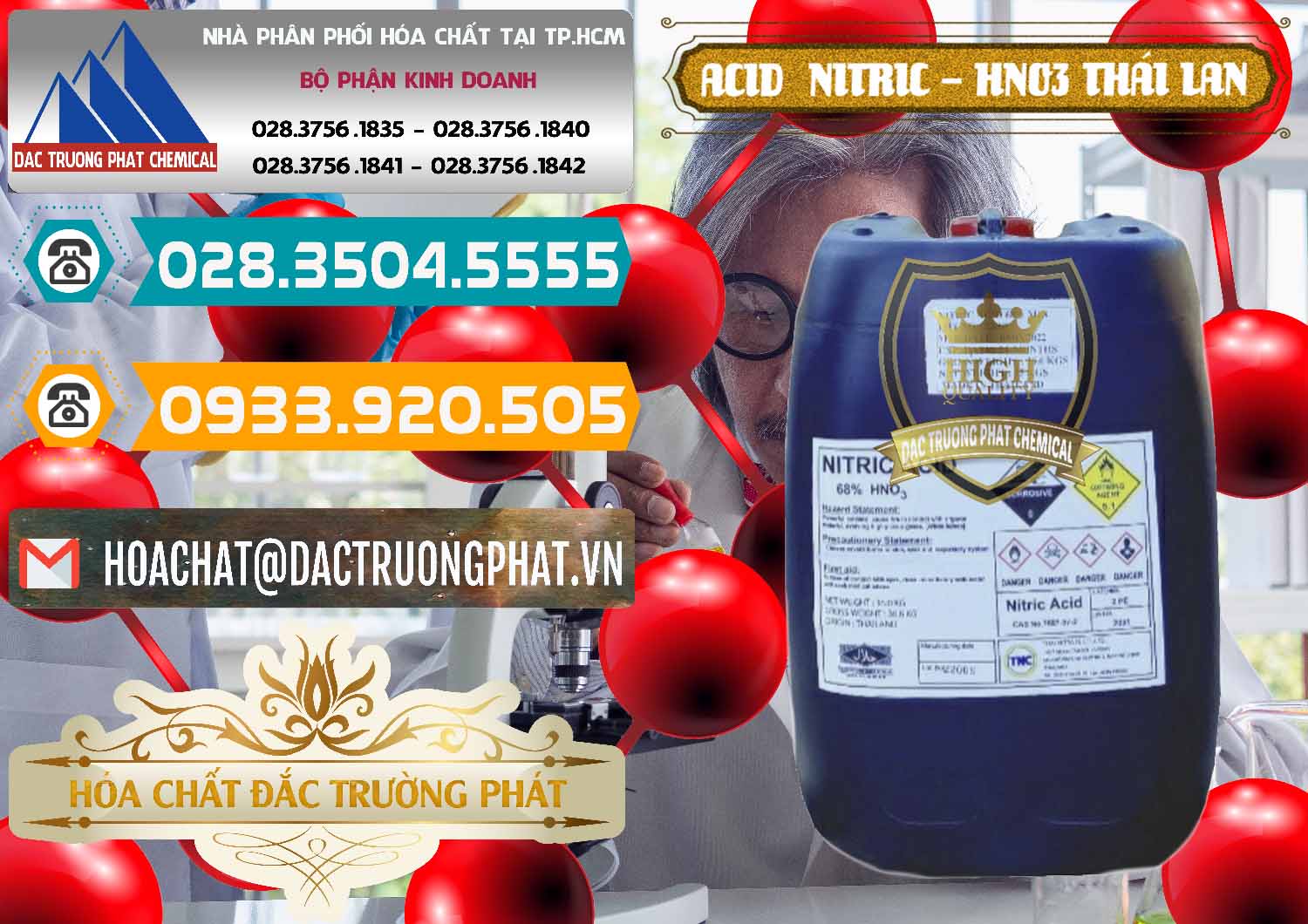 Công ty phân phối và bán Acid Nitric – Axit Nitric HNO3 Thái Lan Thailand - 0344 - Cty bán & cung cấp hóa chất tại TP.HCM - congtyhoachat.vn