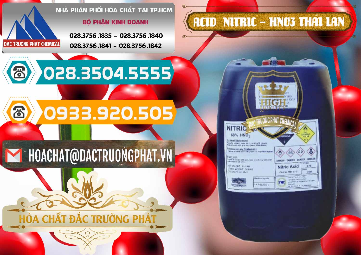 Cung ứng - bán Acid Nitric – Axit Nitric HNO3 Thái Lan Thailand - 0344 - Nơi phân phối ( cung ứng ) hóa chất tại TP.HCM - congtyhoachat.vn