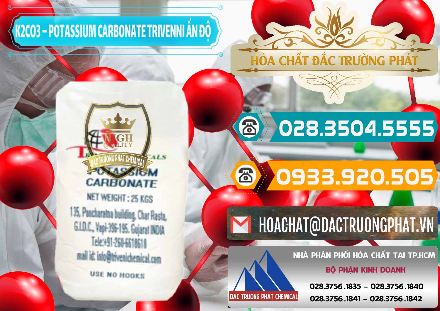 Nơi chuyên kinh doanh và bán K2Co3 – Potassium Carbonate Trivenni Ấn Độ India - 0473 - Nơi nhập khẩu _ phân phối hóa chất tại TP.HCM - congtyhoachat.vn