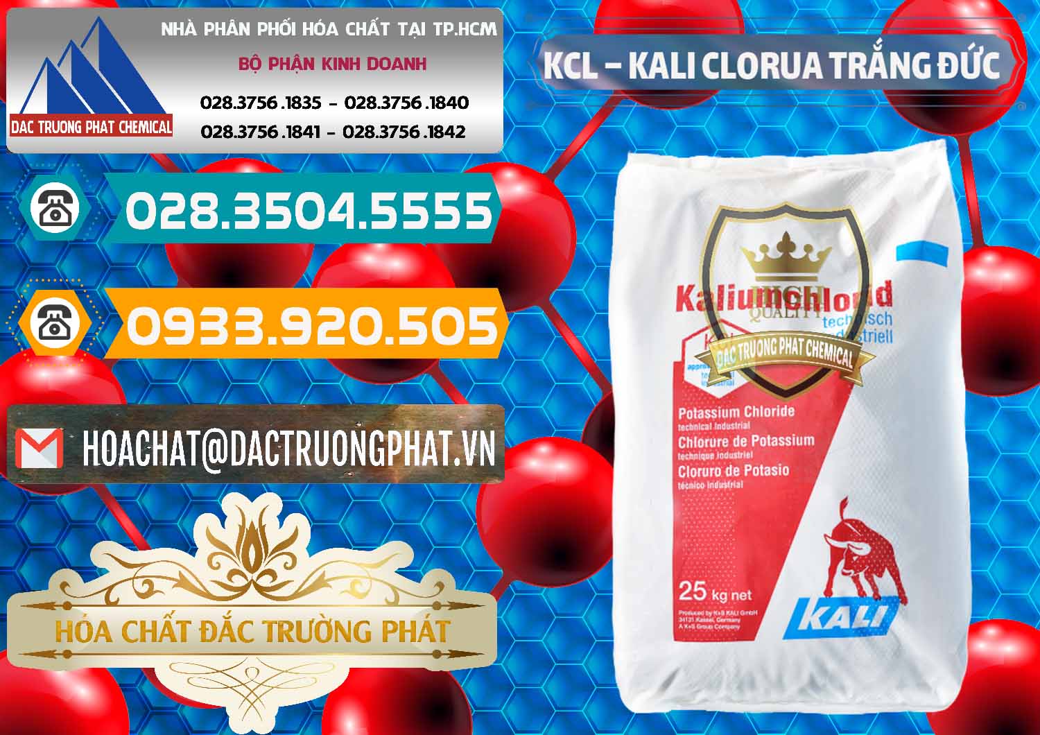 Đơn vị nhập khẩu và bán KCL – Kali Clorua Trắng Đức Germany - 0086 - Chuyên phân phối ( kinh doanh ) hóa chất tại TP.HCM - congtyhoachat.vn