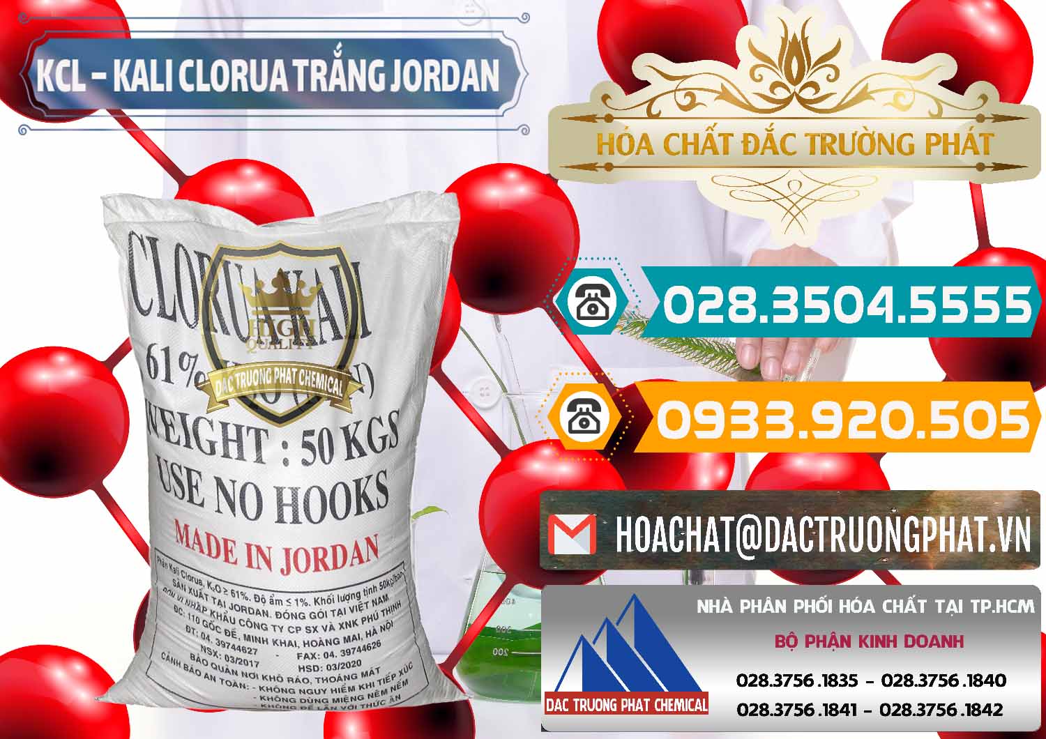 Cung cấp _ bán KCL – Kali Clorua Trắng Jordan - 0088 - Đơn vị cung cấp và phân phối hóa chất tại TP.HCM - congtyhoachat.vn