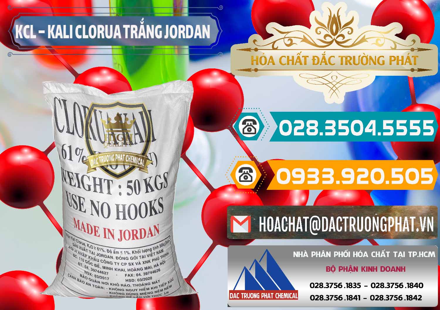 Đơn vị kinh doanh và bán KCL – Kali Clorua Trắng Jordan - 0088 - Chuyên nhập khẩu - phân phối hóa chất tại TP.HCM - congtyhoachat.vn