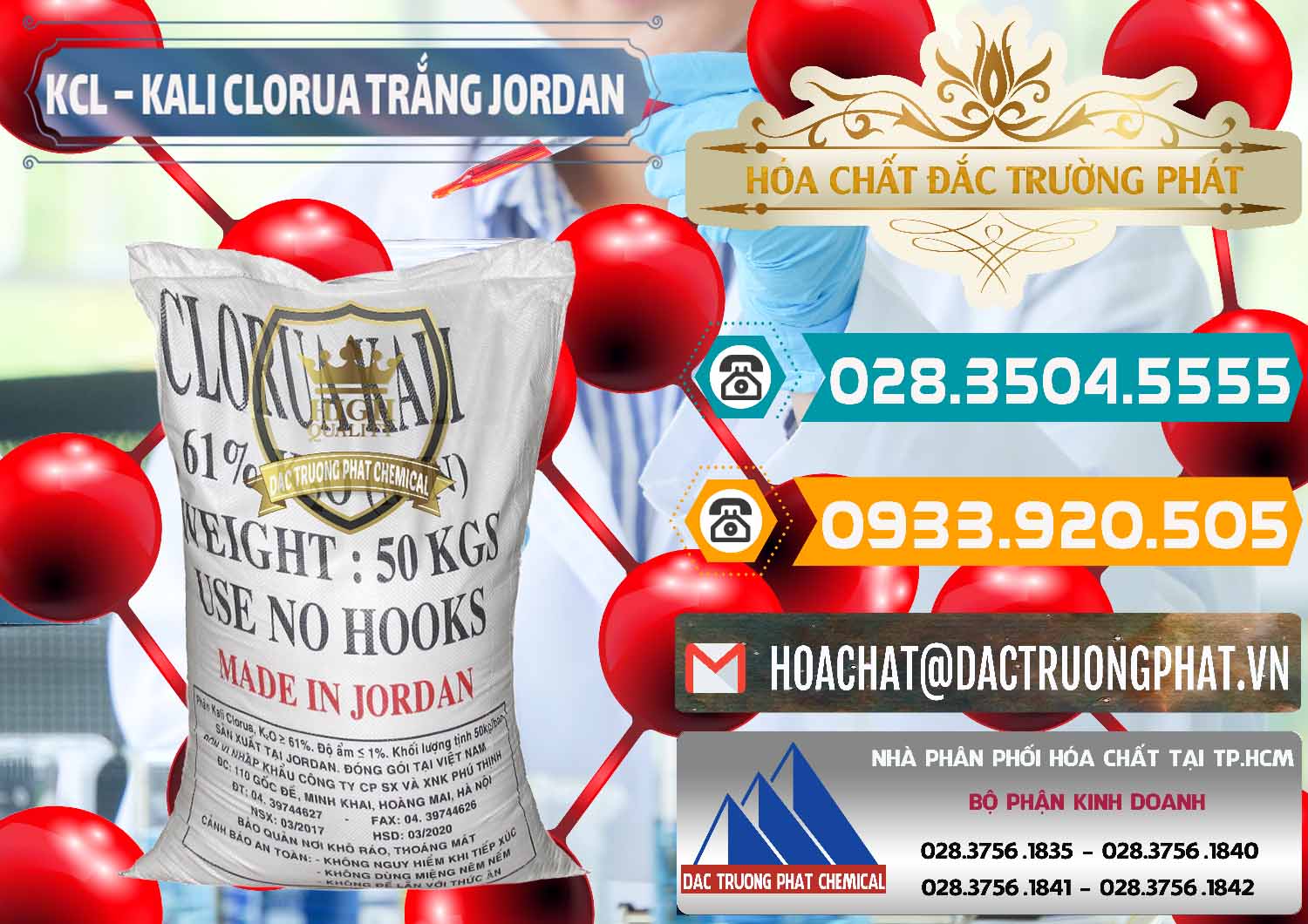 Nhà cung ứng _ bán KCL – Kali Clorua Trắng Jordan - 0088 - Cty kinh doanh ( phân phối ) hóa chất tại TP.HCM - congtyhoachat.vn
